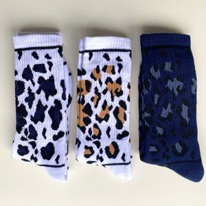 Men's Leopard Print Terry Socks